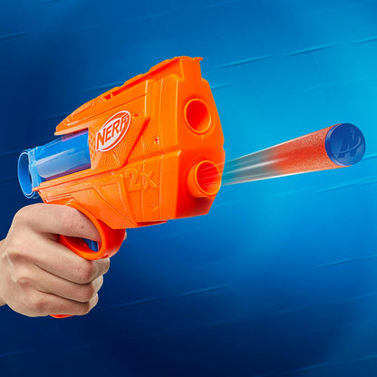 Nerf N Series Lanza Dardos Ward, 2 Dardos de Espuma, Actividades al Aire Libre, Regalo Navideño para Niños y Niñas de 8 Años o Más, Juguete de Reyes Magos