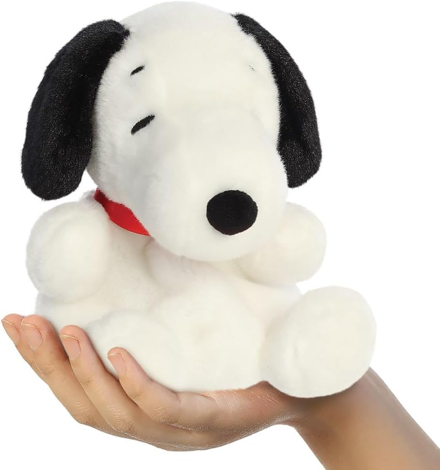 Aurora, 40471,Peanuts PP Snoopy 5In, Soft Toy, White & Black