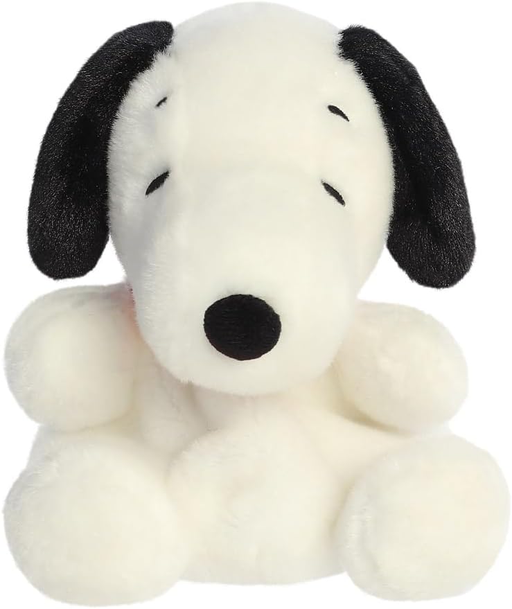 Aurora, 40471,Peanuts PP Snoopy 5In, Soft Toy, White & Black