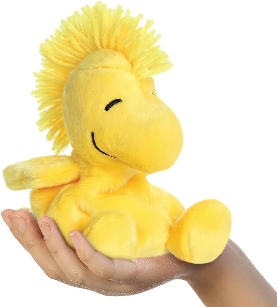 Aurora 40474 Palm Pals  Peanuts PP Woodstock 5In, Soft Toy, Yellow