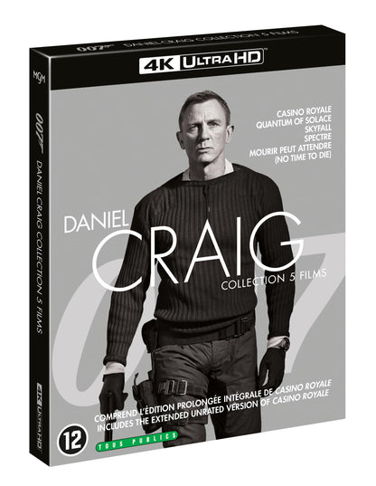 James bond 007 / daniel craig - 5 films 4k ultra hd