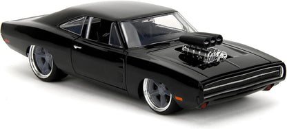Jada Toys Fast and Furious Dodge Charger R/T 1970 - Coche de película de Fast & Furious 10 (Fast X) con Piezas para Abrir, Escala 1:24 (20 cm), para Fans a Partir de 8 años