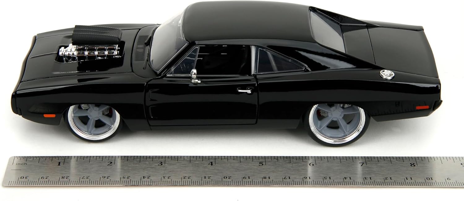 Jada Toys Fast and Furious Dodge Charger R/T 1970 - Coche de película de Fast & Furious 10 (Fast X) con Piezas para Abrir, Escala 1:24 (20 cm), para Fans a Partir de 8 años