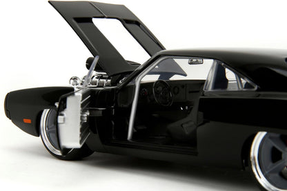 Jada Toys Fast and Furious Dodge Charger R/T 1970 - Coche de película de Fast & Furious 10 (Fast X) con Piezas para Abrir, Escala 1:24 (20 cm), para Fans a Partir de 8 años