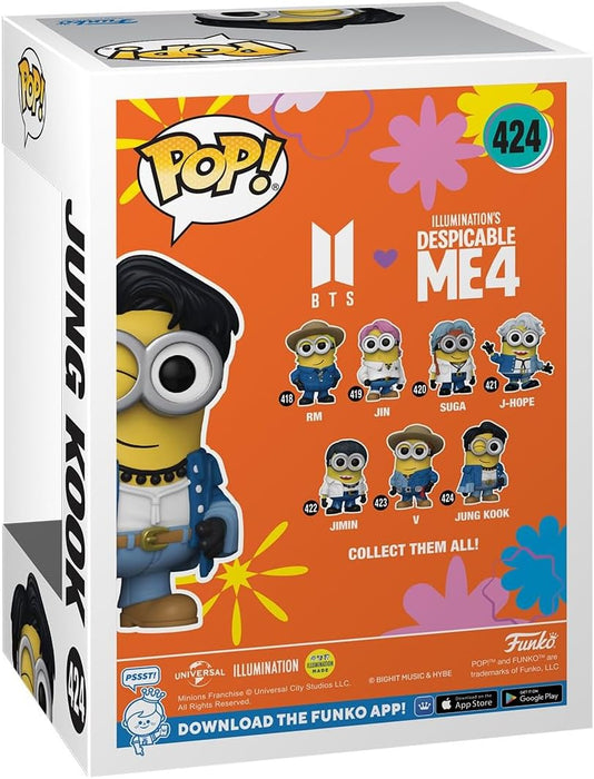 Funko Pop! Rocks: Minions X BTS - Jungkook - Jung Kook - BTS + Minions - Figura in Vinile da Collezione - Idea Regalo - Merchandising Ufficiale - Giocattoli per Bambini e Adulti - Movies, Music Fans