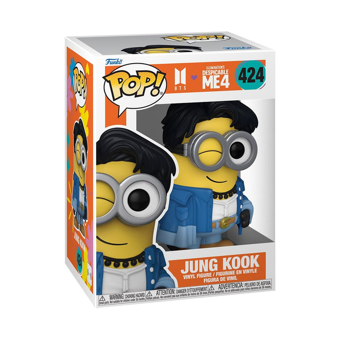 Funko Pop! Rocks: Minions X BTS - Jungkook - Jung Kook - BTS + Minions - Figura in Vinile da Collezione - Idea Regalo - Merchandising Ufficiale - Giocattoli per Bambini e Adulti - Movies, Music Fans