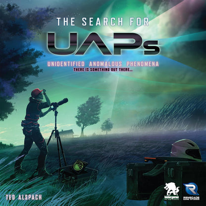 Renegade Game Studio | The Search for UAPs | Board Game | Ages 14+ | 1-5 Players | 60-75 Minutes Playing Time