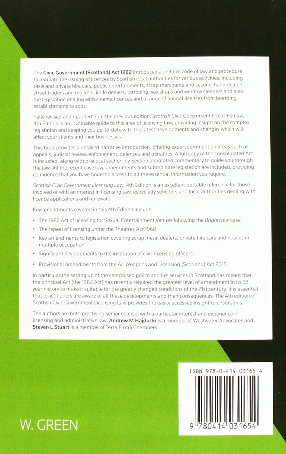 Scottish Civic Government Licensing Law