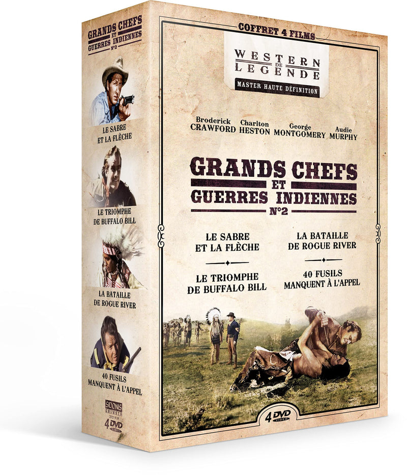 Grands chefs et guerres indiennes n°2 - coffret 4 films