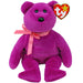 TY Magenta II Bear Original Beanie Babies Regular - Soft Plush Toy for Kids, Teddy, Baby Toy, Collectible Stuffed Plushies