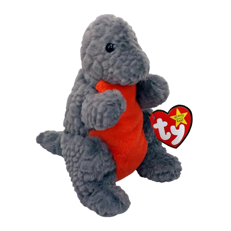 TY Emmett Dinosaur II Original Beanie Babies Regular - Soft Plush Toy for Kids, Teddy, Baby Toy, Collectible Stuffed Plushies