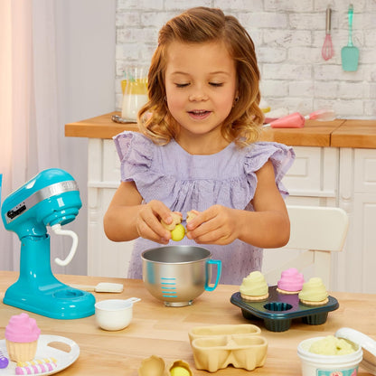 Little Tikes Creative Chefs Baker’s Kit - con Arena Especial de Juego Make-It! Mix, 18 Accesorios, Juego de Panadería Realista para Niños y Niñas a Partir de 3 Años, NO Comestible