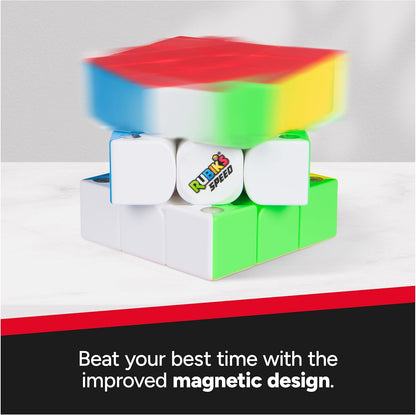 Cubo Rubik's, cubo rapido magnetico 3x3 per risoluzioni velocissime, giocattolo tattile e rompicapo da risolvere, per adulti e bambini dagli 8 anni in su