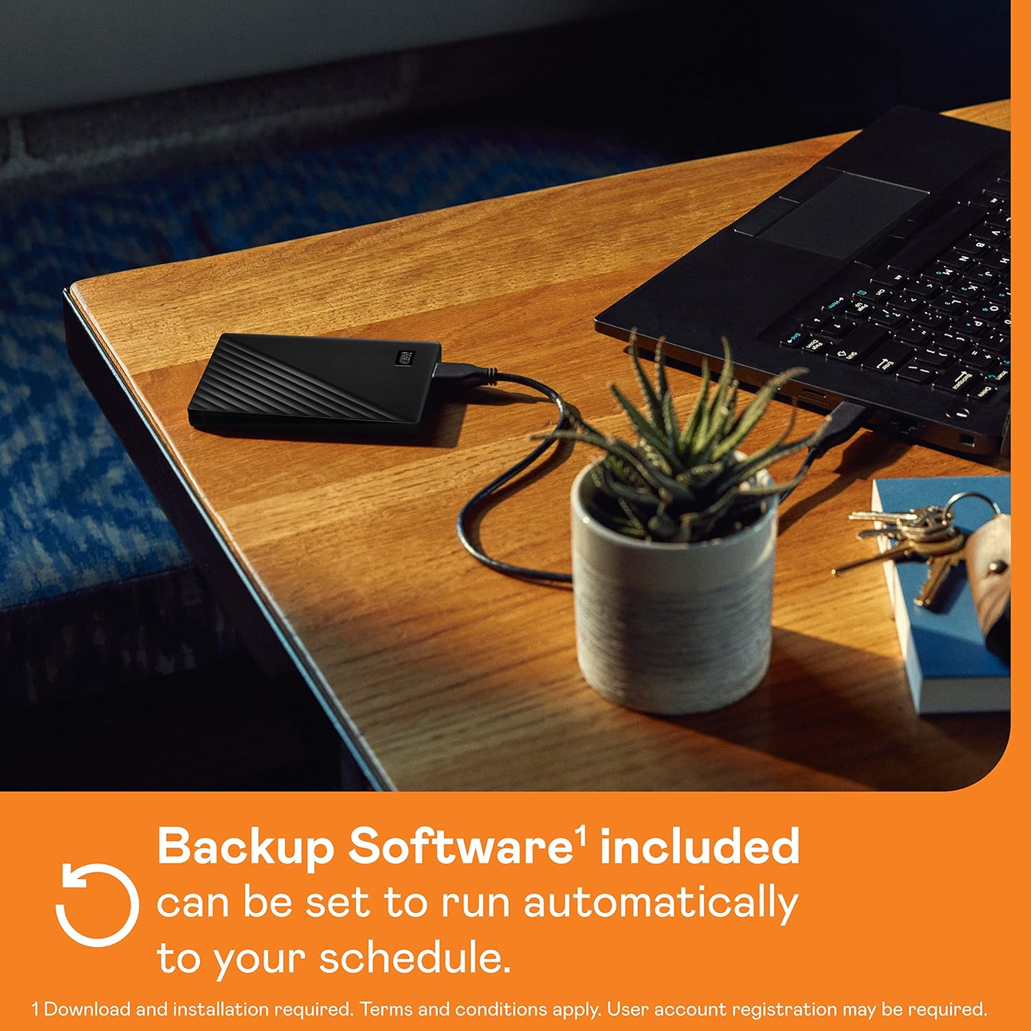 WD 6TB My Passport portable external storage, external hard drive, USB 3.0, portable HDD with software for device management, backup and password protection, works with PC, Xbox &Playstation, Black
