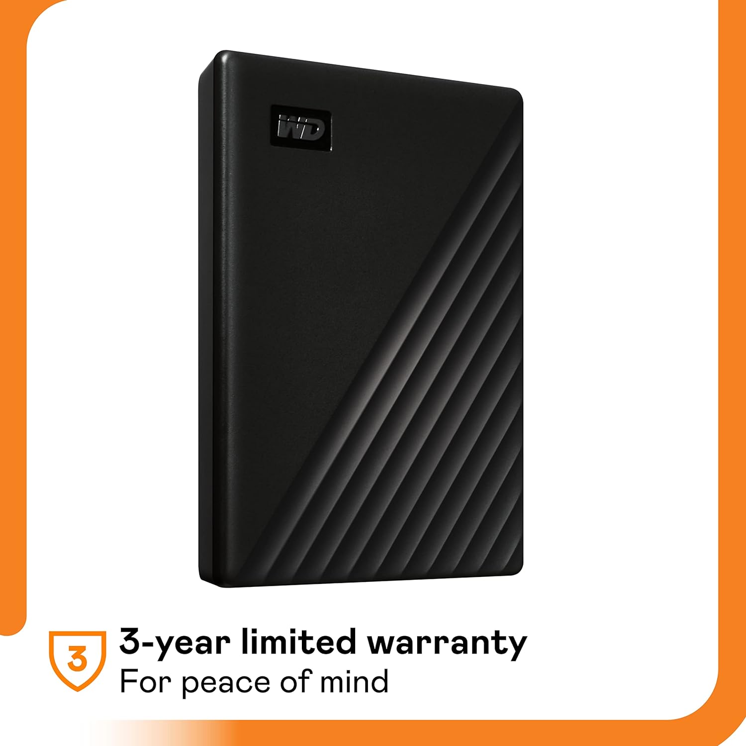 WD 6TB My Passport portable external storage, external hard drive, USB 3.0, portable HDD with software for device management, backup and password protection, works with PC, Xbox &Playstation, Black