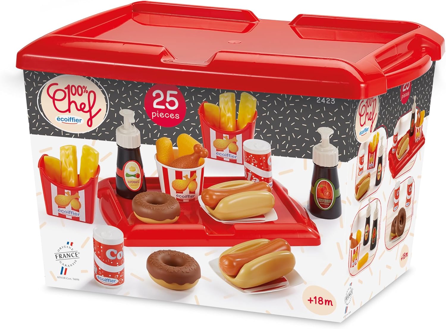 Ecoiffier - Hot Dog, 2423, meerkleurig