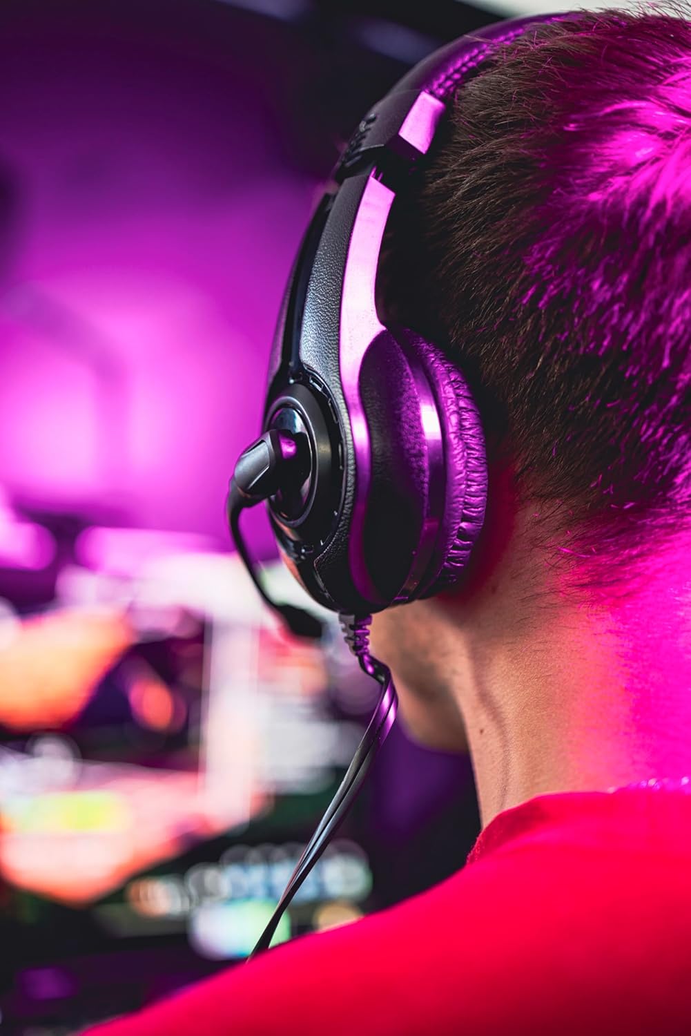 Speedlink LEGATOS Gaming Headset bedraad - lichtgewicht headset met microfoon en bedrade afstandsbediening, compatibel met PC, PS5, PS4, Xbox, Switch, 3,5 mm jack incl. Y-adapter, zwart