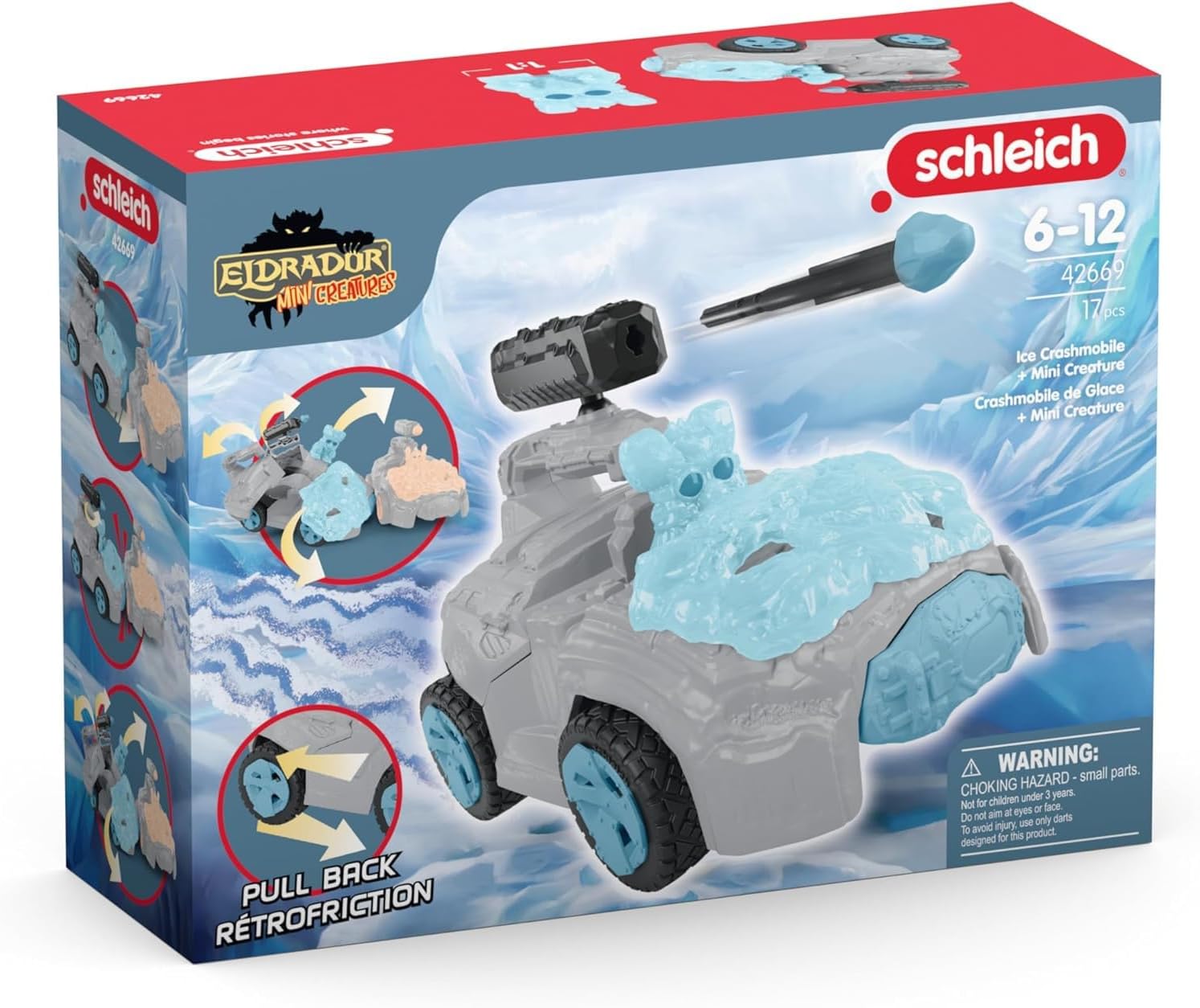 SCHLEICH 42669 ELDRADOR® CREATURES Ice CrashMobile with Mini Creature Playset for ages 7+