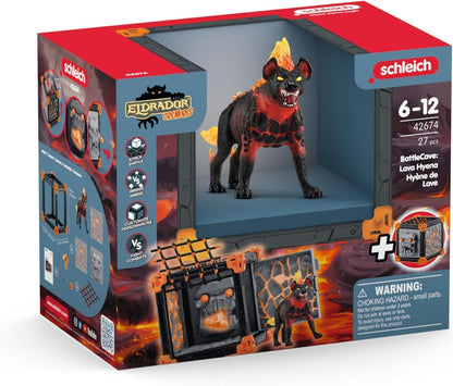 schleich 42674 BattleCave Lavahyäne, ab 7 Jahren, ELDRADOR CREATURES - Spielset, 27 Teile