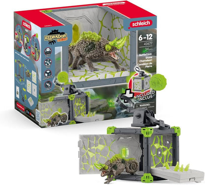 schleich 42677 BattleCave Steinchamäleons, ab 7 Jahren, ELDRADOR CREATURES - Spielset, 34 Teile