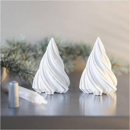 Mini Craft Kit Resin Casting - Christmas Trees - White - 1 Pack
