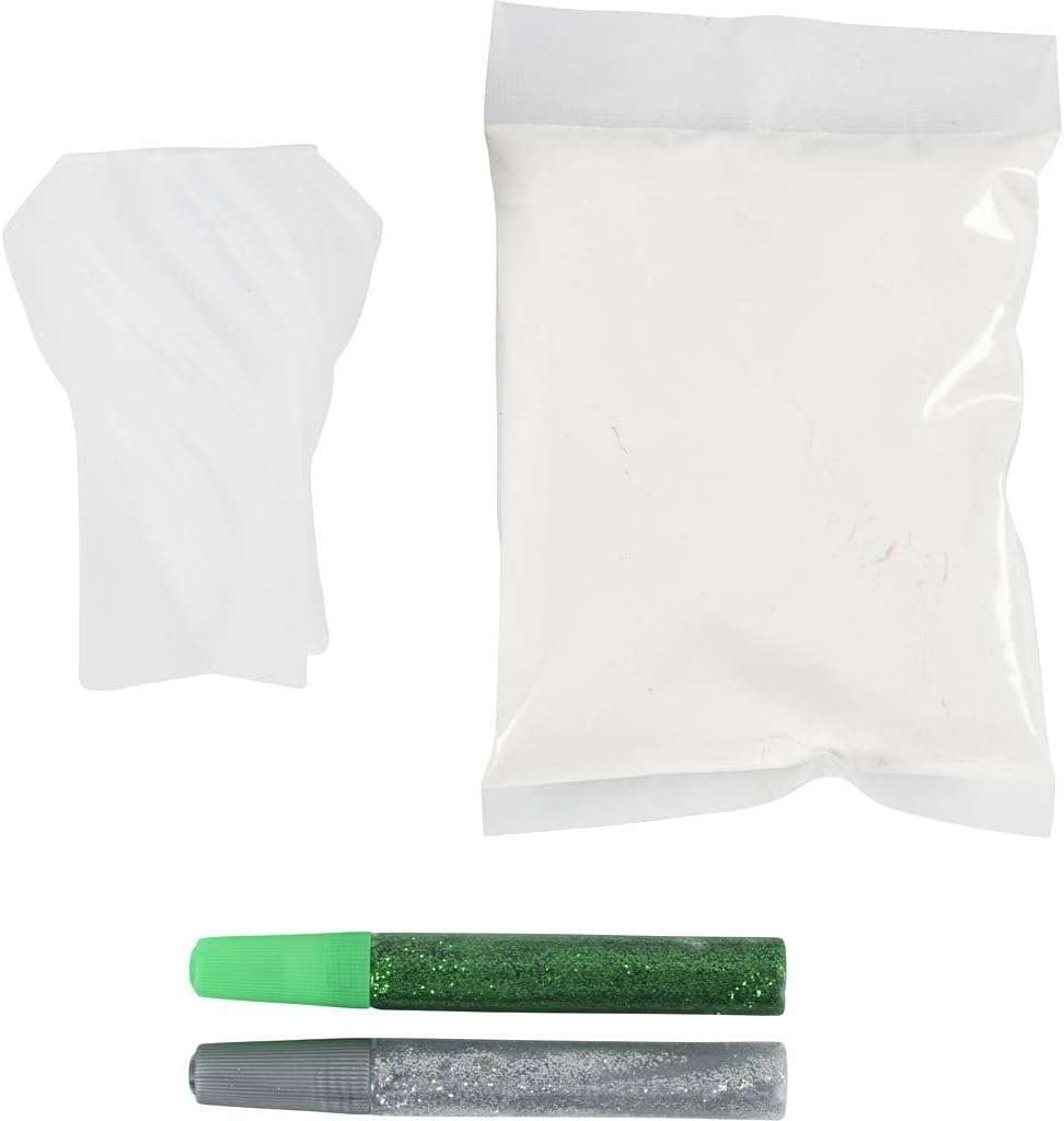 Mini Craft Kit Resin Casting - Create Mini Christmas Trees in Snow White - Beginner Level Casting Kit
