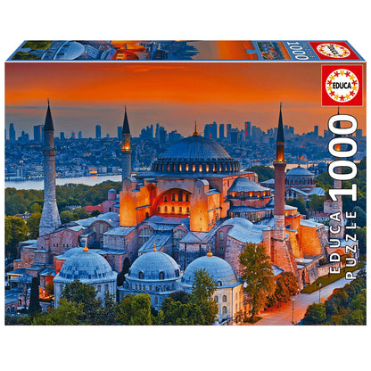 Educa - Puzzel met 1000 stukjes voor volwassenen, blauwe moskee, 1000 stukjes puzzel voor volwassenen en kinderen vanaf 14 jaar, Istanbul, Turkije, Oosters (19612
