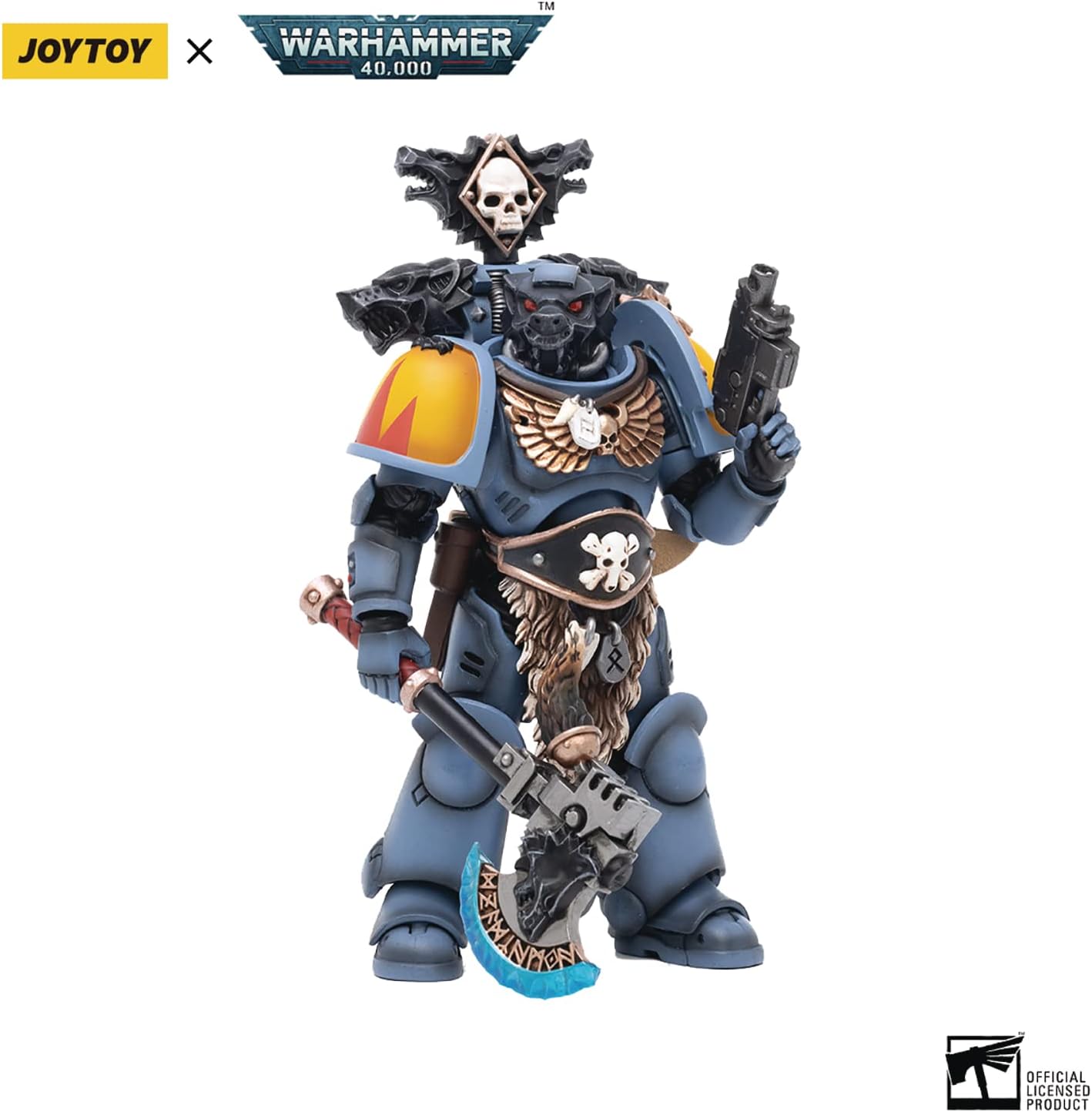 MERCHANDISING LICENCE Dark Source Trading - Joytoy Warhammer 40,000 Space Wolves Claw Pack Olaf 1/18 Figure (Net)