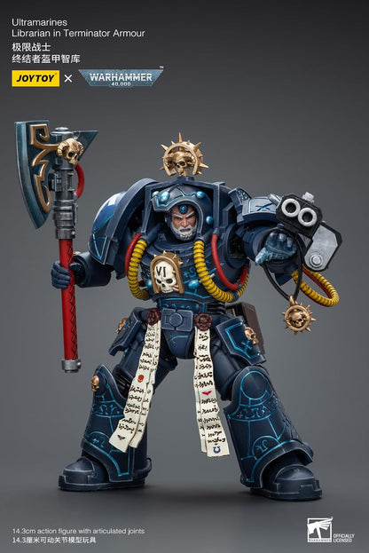 JoyToy Warhammer 40k: Ultramarines Librarian in Terminator Armor 1:18 Scale Action Figure