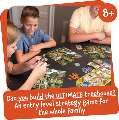 Ultimate Treehouse | Entry Level Resource Management Tile Game | Strategy Board Games for 8+ Year Olds | Family Games for 2 to 4 Players