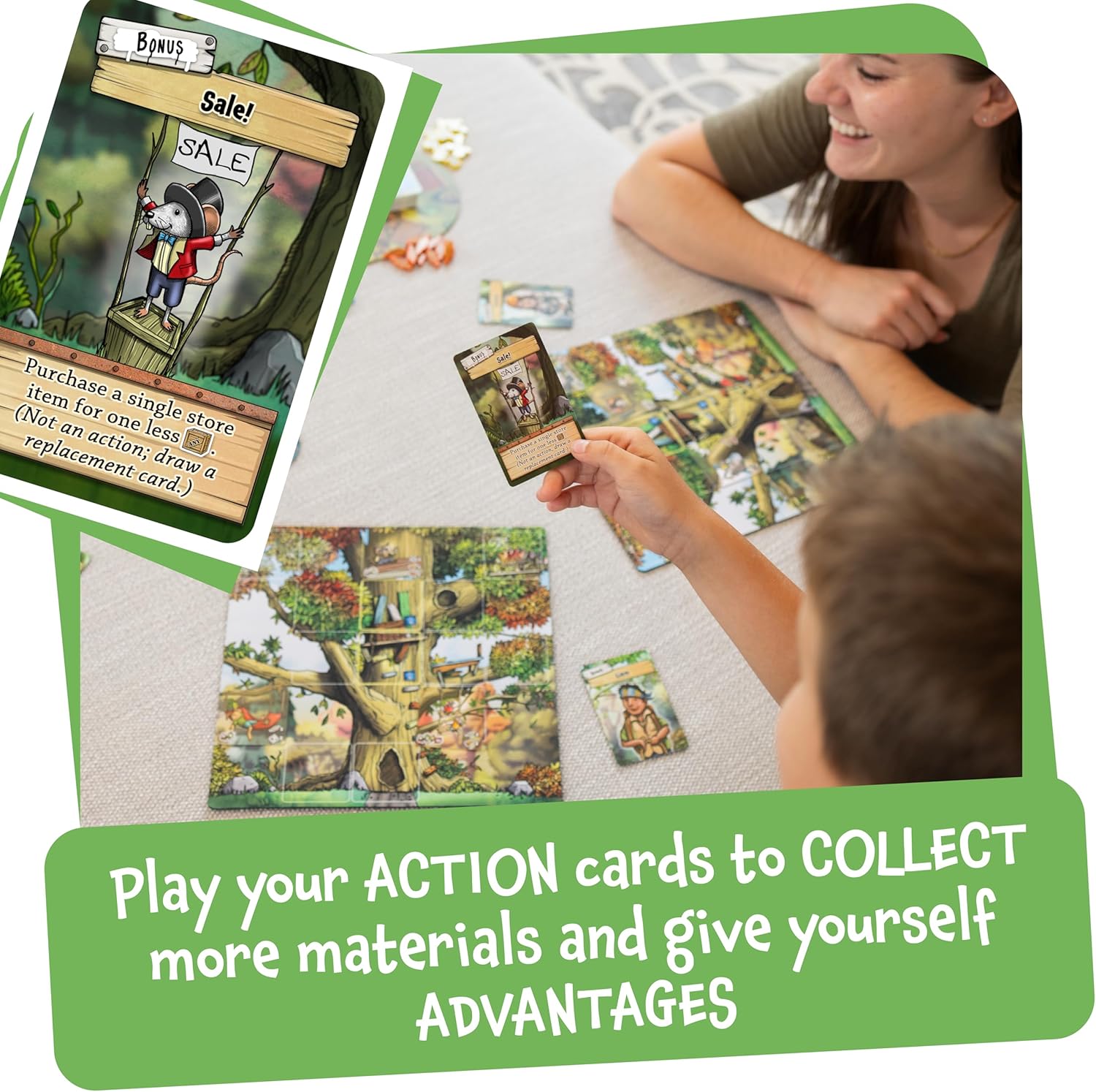 Ultimate Treehouse | Entry Level Resource Management Tile Game | Strategy Board Games for 8+ Year Olds | Family Games for 2 to 4 Players