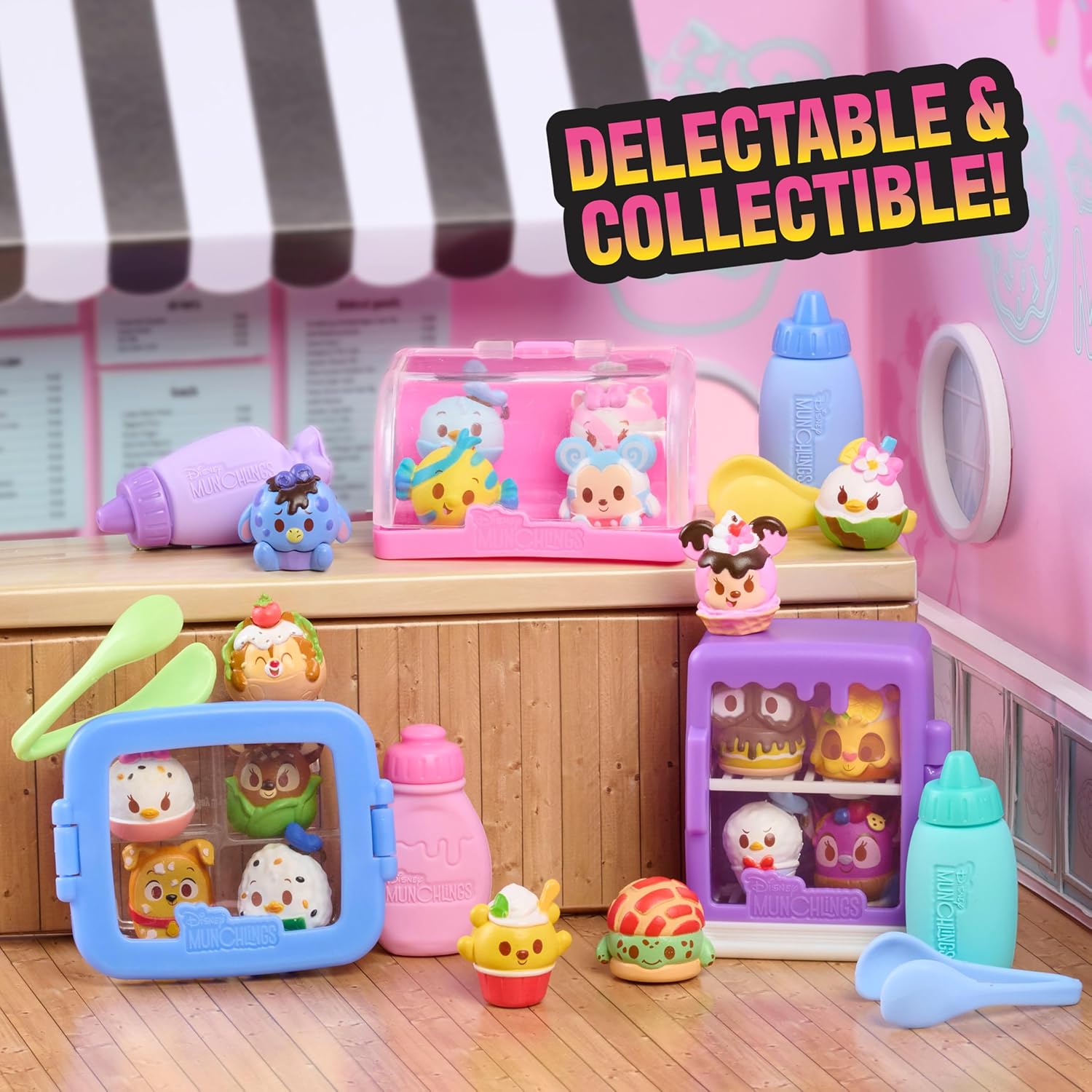 Just Play Disney Munchlings Mini Munch Displays, Kids Toys for Ages 3 Up