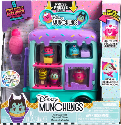 Just Play Disney Munchlings Ice Cream Cart, Kids Toys for Ages 3 Up