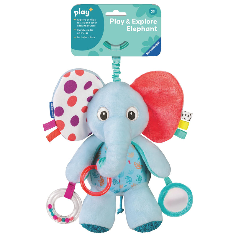 Ravensburger Play+ Explore & Play Elephant - Baby Toys 0 Months Up - Sensory New Born Gift