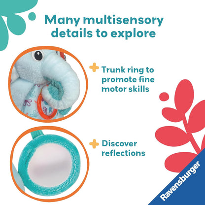 Ravensburger Play+ Explore & Play Elephant - Baby Toys 0 Months Up - Sensory New Born Gift