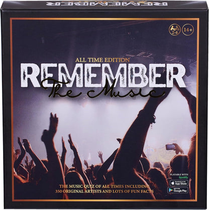 Remember The Music: ALLE TIJD EDITIE. Leuk Familie muziek trivia spel! Race naar de top van de hitlijsten!