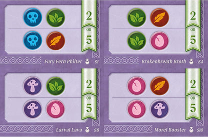 AEG & FlatOut Games | Nocturne - A Set Collection & Bidding Board Game | Play as Fox Mystics to Find Magical Items & Cast Spells | Ages 10+ | 1-4 Players