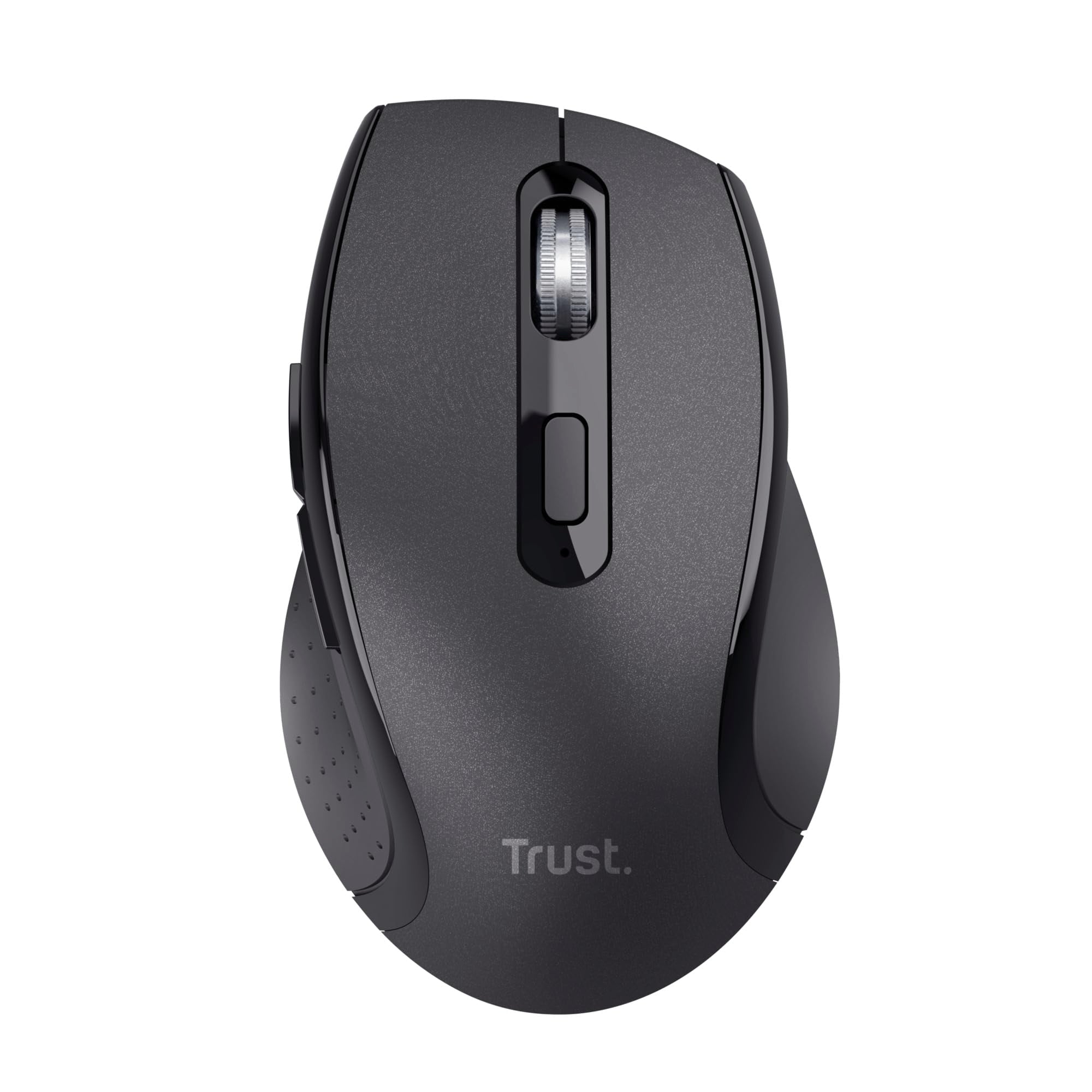 Trust Sura Wireless Mouse for Laptop/PC, Adjustable DPI (800-1200), 6 Buttons, 10m Range, Optical Sensor, USB Micro Receiver, Computer Mouse for Right-Handed Users, Windows Dell Macbook, Black