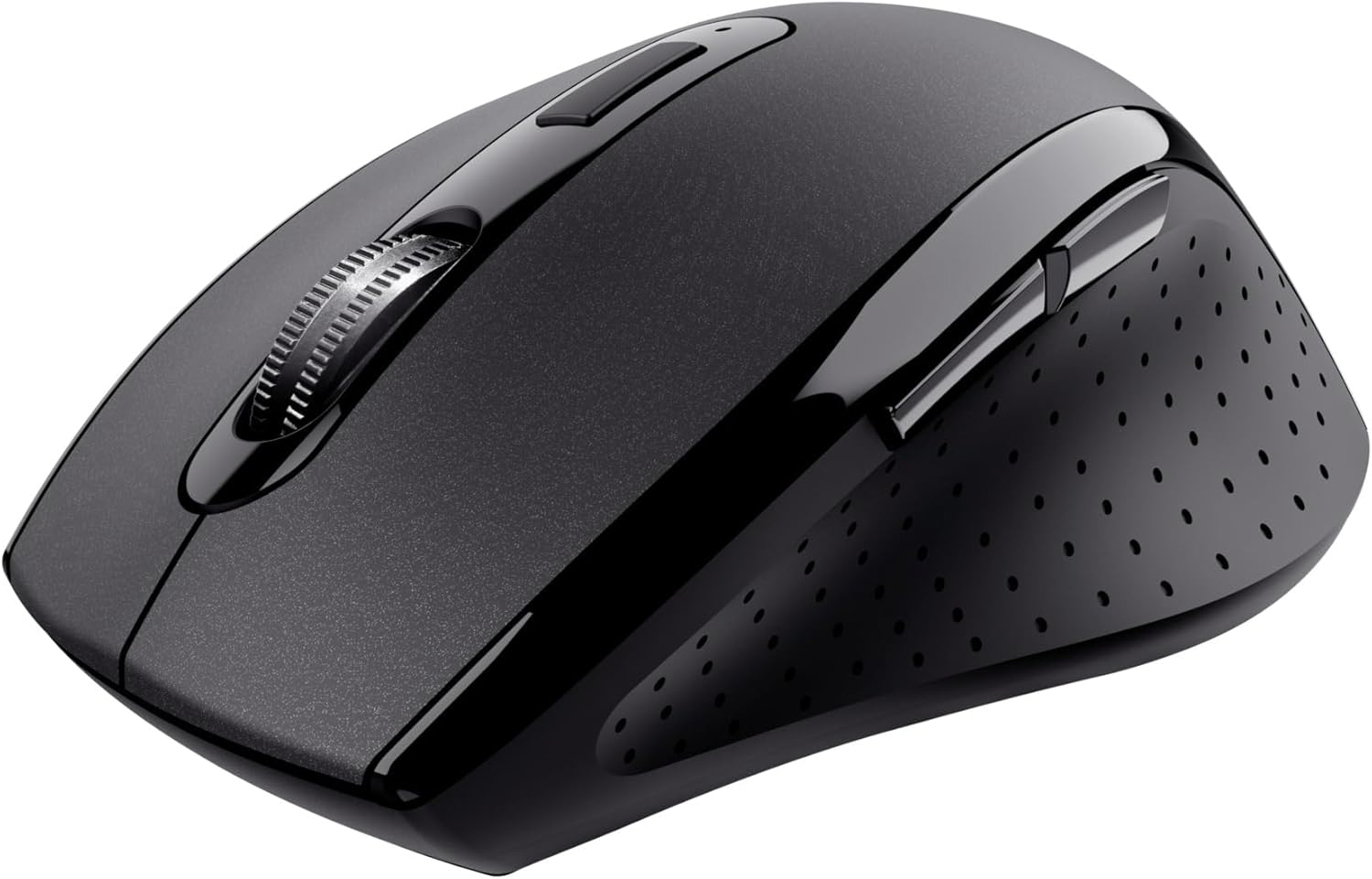Trust Sura Wireless Mouse for Laptop/PC, Adjustable DPI (800-1200), 6 Buttons, 10m Range, Optical Sensor, USB Micro Receiver, Computer Mouse for Right-Handed Users, Windows Dell Macbook, Black