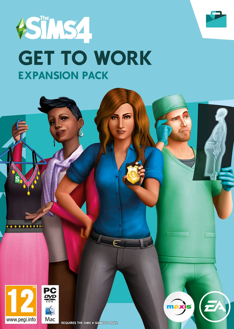 The Sims 4 Get to Work (EP1) | Expansion Pack PC/Mac | VideoGame | Code In A box | English Windows/MAC Get To Work