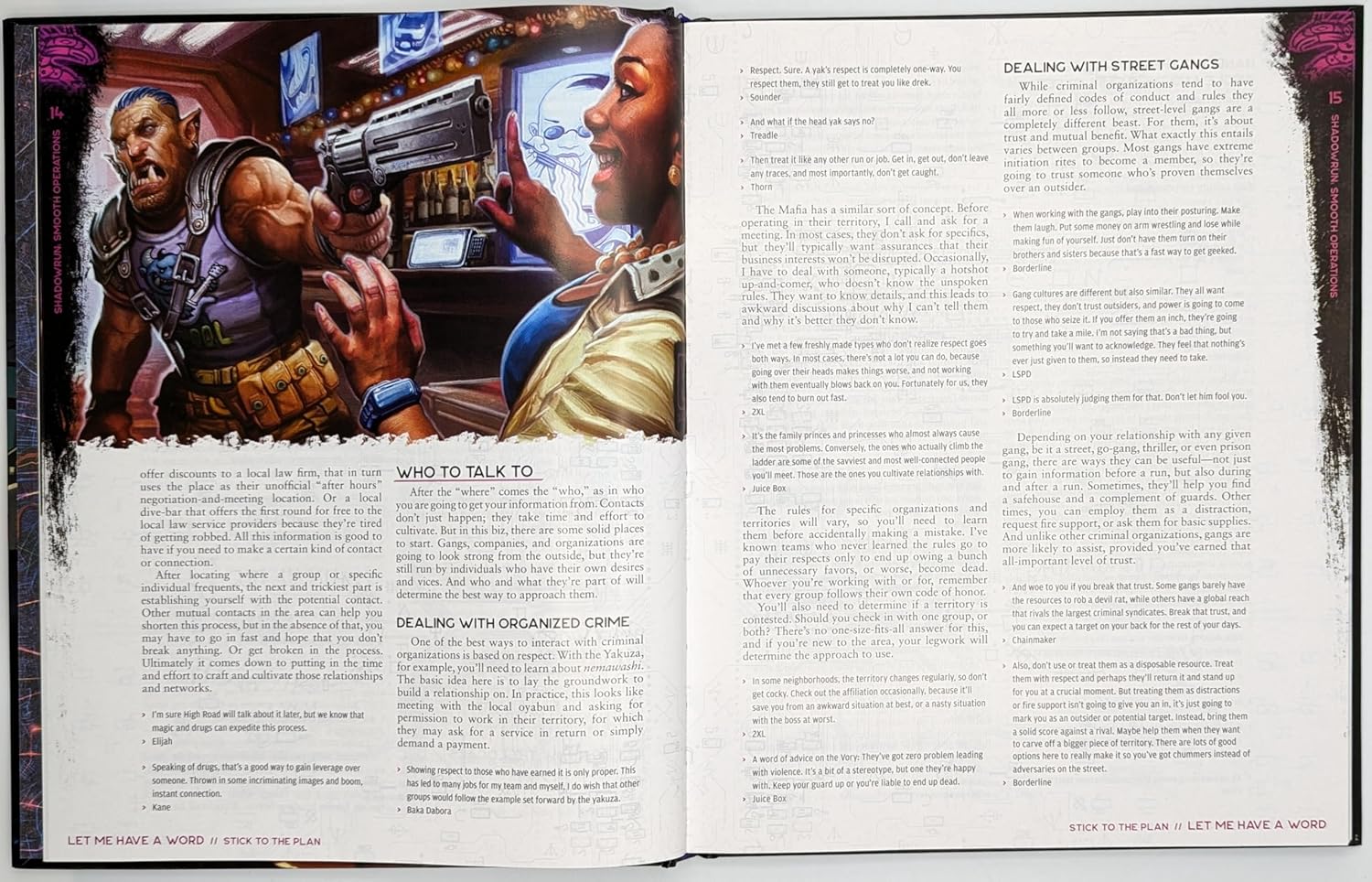 Catalyst Game Labs Shadowrun Smooth Operations Core Face Rulebook for Shadowrun Sixth World RPG - Enhance Social Play with New Mechanics Augmentationsn Adept Powers and Character Qualities