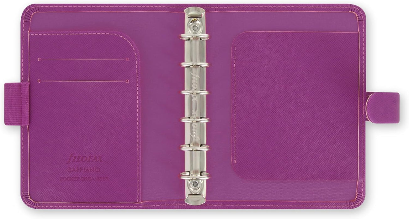 Filofax Pocket Saffiano organiser - Raspberry