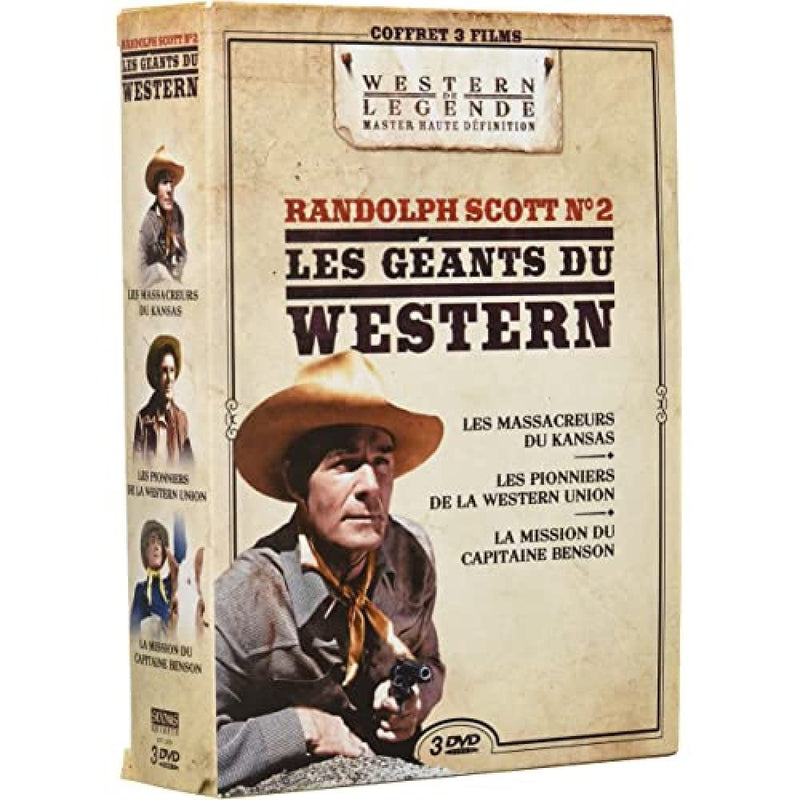 Les géants du western : randolph scott n° 2 - coffret 3 films