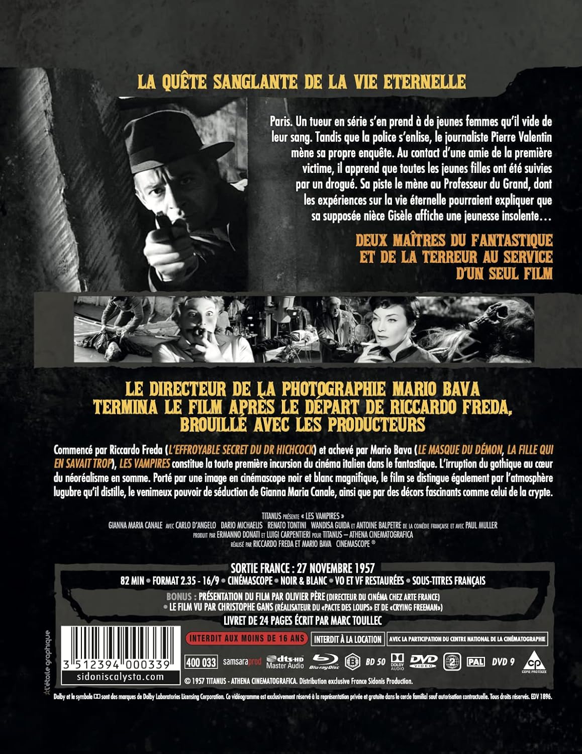 Les Vampires+Livret/Blu-Ray+Dvd