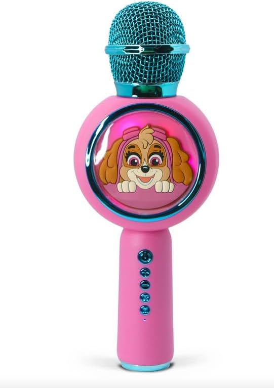 PAW Patrol Skye Karaoke Microphone with Wireless Speaker and LED Lights