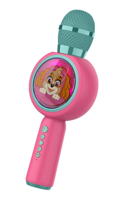 PAW Patrol Skye Karaoke Microphone with Wireless Speaker and LED Lights