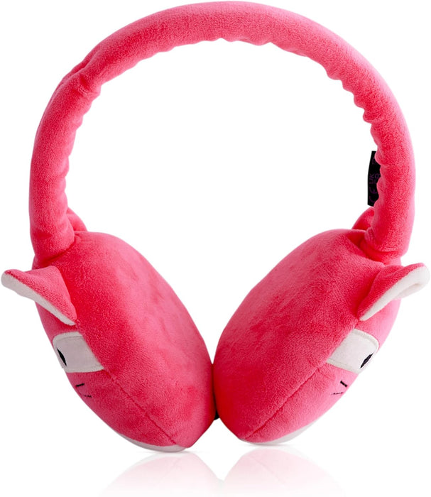 Squishmallows Fifi The Fox Plush Bluetooth Headphones With Built-in Microphone To Make And Receive Calls. 10 Meter Bluetooth Range, Volume Control, Soft Plush Ear Cushions And Adjustable Headband