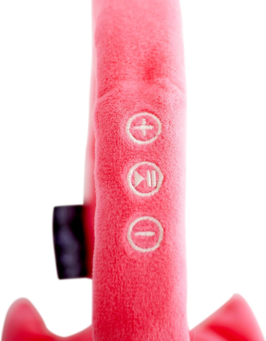 Squishmallows Fifi The Fox Plush Bluetooth Headphones With Built-in Microphone To Make And Receive Calls. 10 Meter Bluetooth Range, Volume Control, Soft Plush Ear Cushions And Adjustable Headband