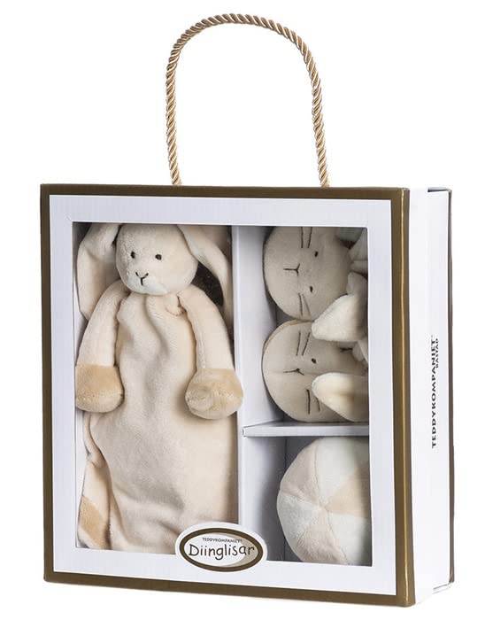Teddykompaniet Diinglisar 2794 Baby Gift Set White – Gift Set (White, 6 Month(s), 12 Month(s), 240 mm, 240 mm, Gift Box)