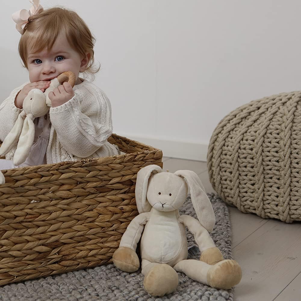Teddykompaniet 12702 knuffeldier "Diinglisar" konijntje, beige – 33 cm – pluche haas – super zacht – pluche dier voor baby's – vanaf de geboorte
